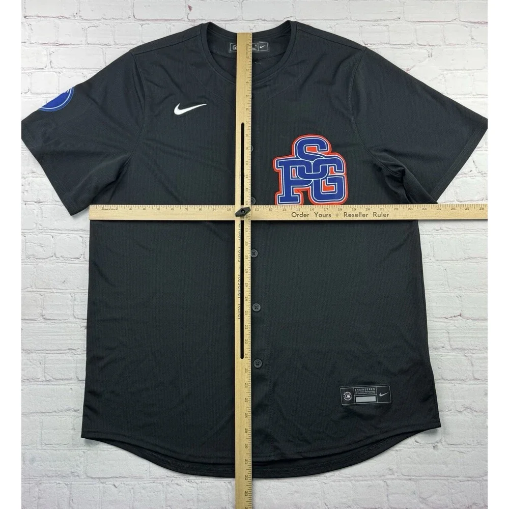PSG MLB Baseball Jersey Los Angeles Popup Nike Mens XL Paris Saint-Germain Shirt